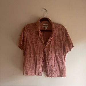 Linen button down